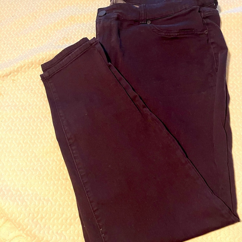 Plum jeggings